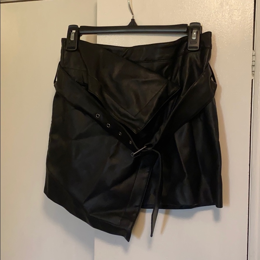 NBW Nasty Gal leather skirt